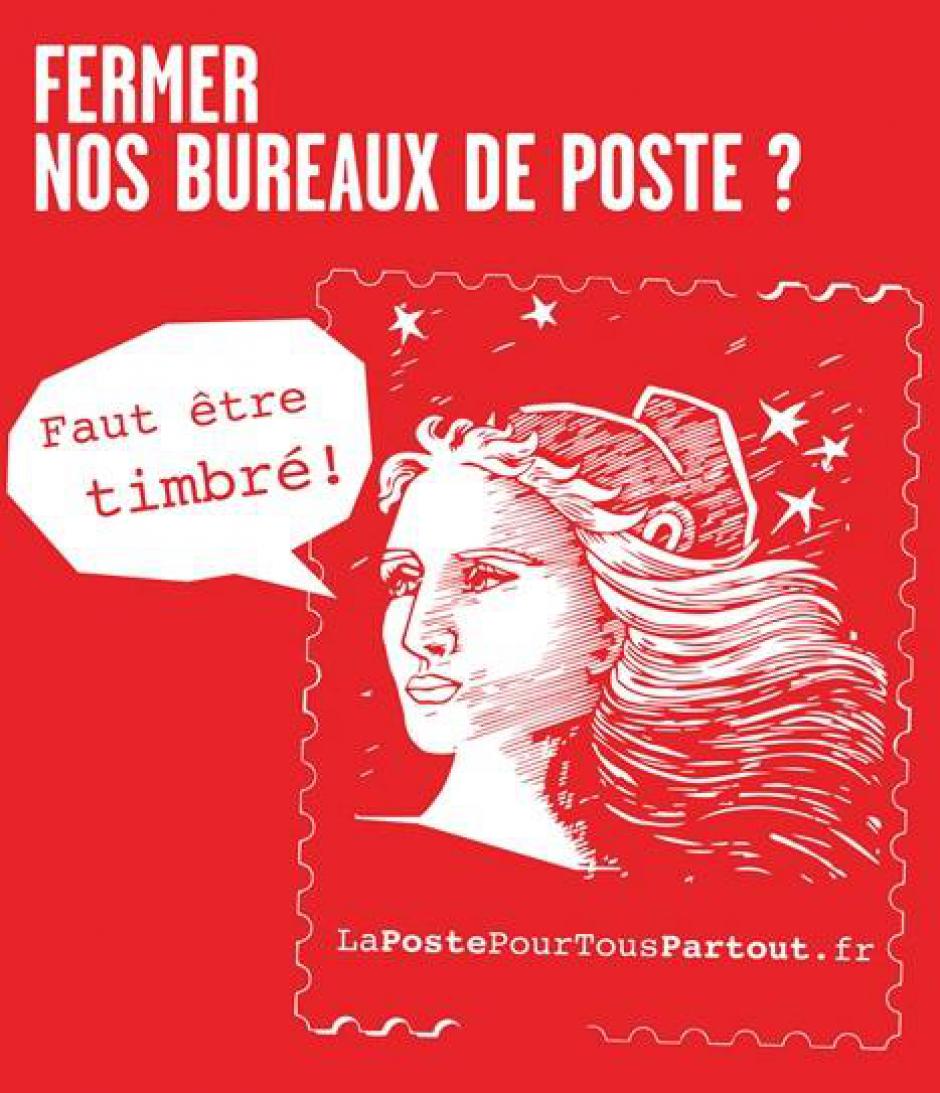 Rassemblement contre la fermeture de La Poste Henri Barbusse